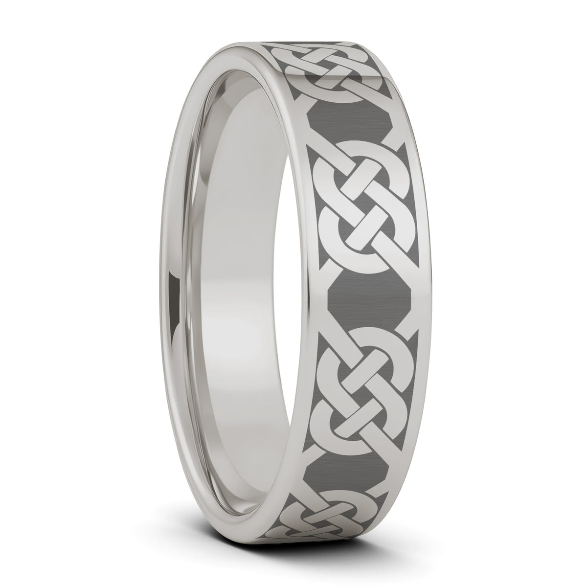 Eternity Celtic Knot Titanium Wedding Band