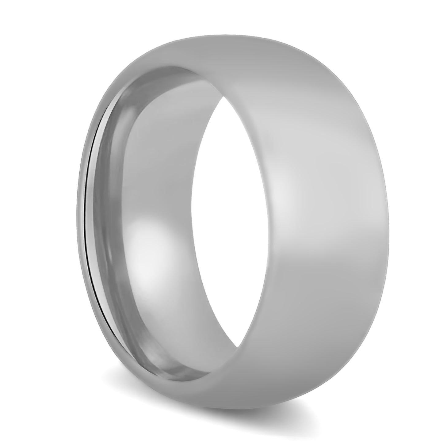 Extra-Wide Domed Tungsten Men's Wedding Band
