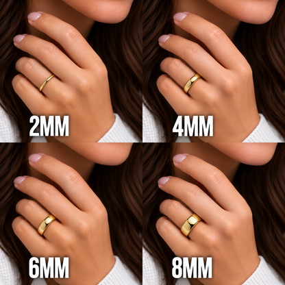 Gold Tungsten Women's Wedding Band