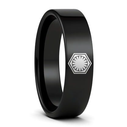 Star Wars First Order Tungsten Men's Wedding Band
