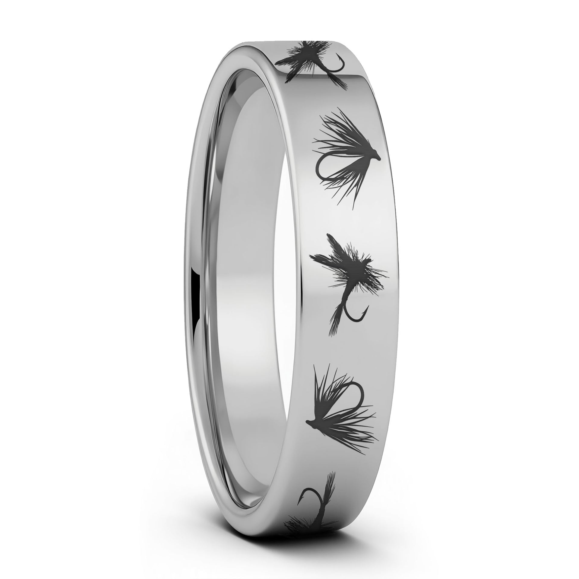 custom fishing lures wedding Fly Fishing Lures Tungsten Men's Ring