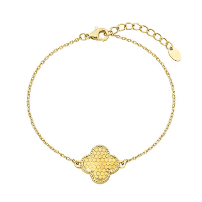 Sequin Clover Chain Bracelet