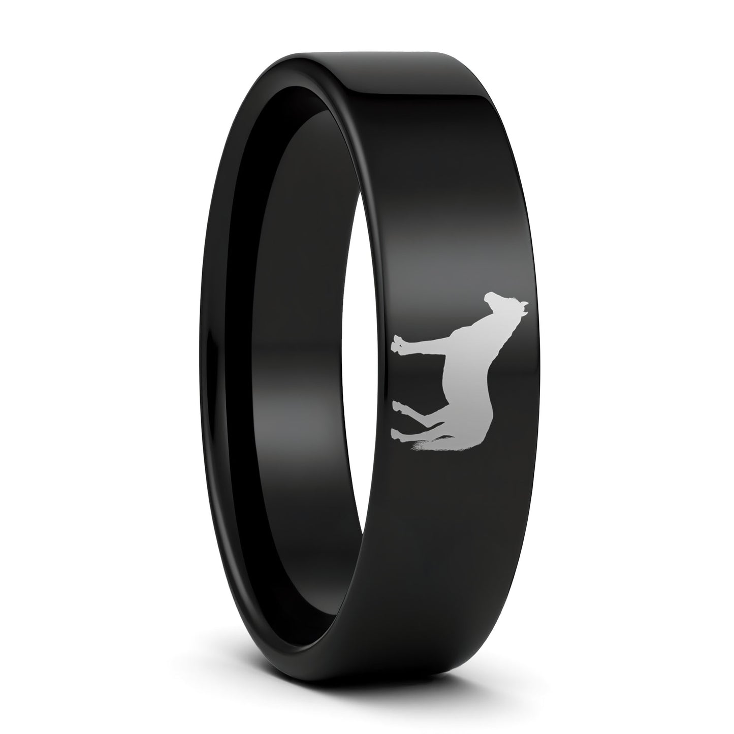 Horse Tungsten Men's Wedding Band
