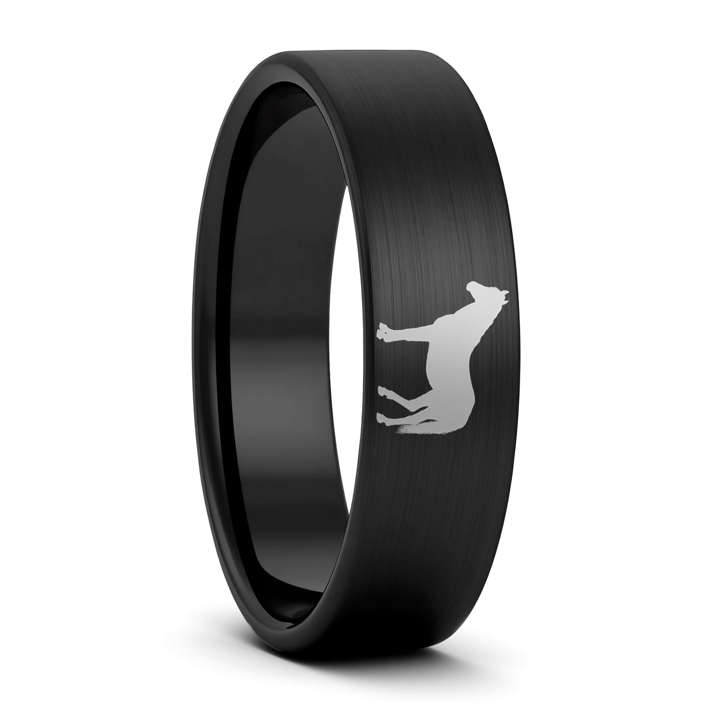 Horse Tungsten Men's Wedding Band