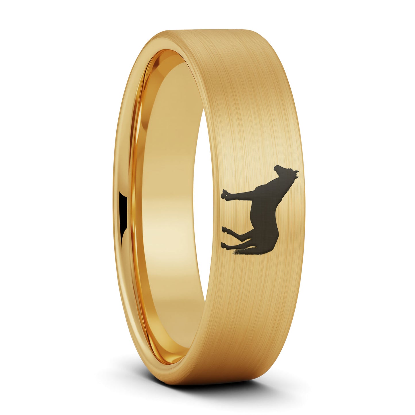 Horse Tungsten Men's Wedding Band