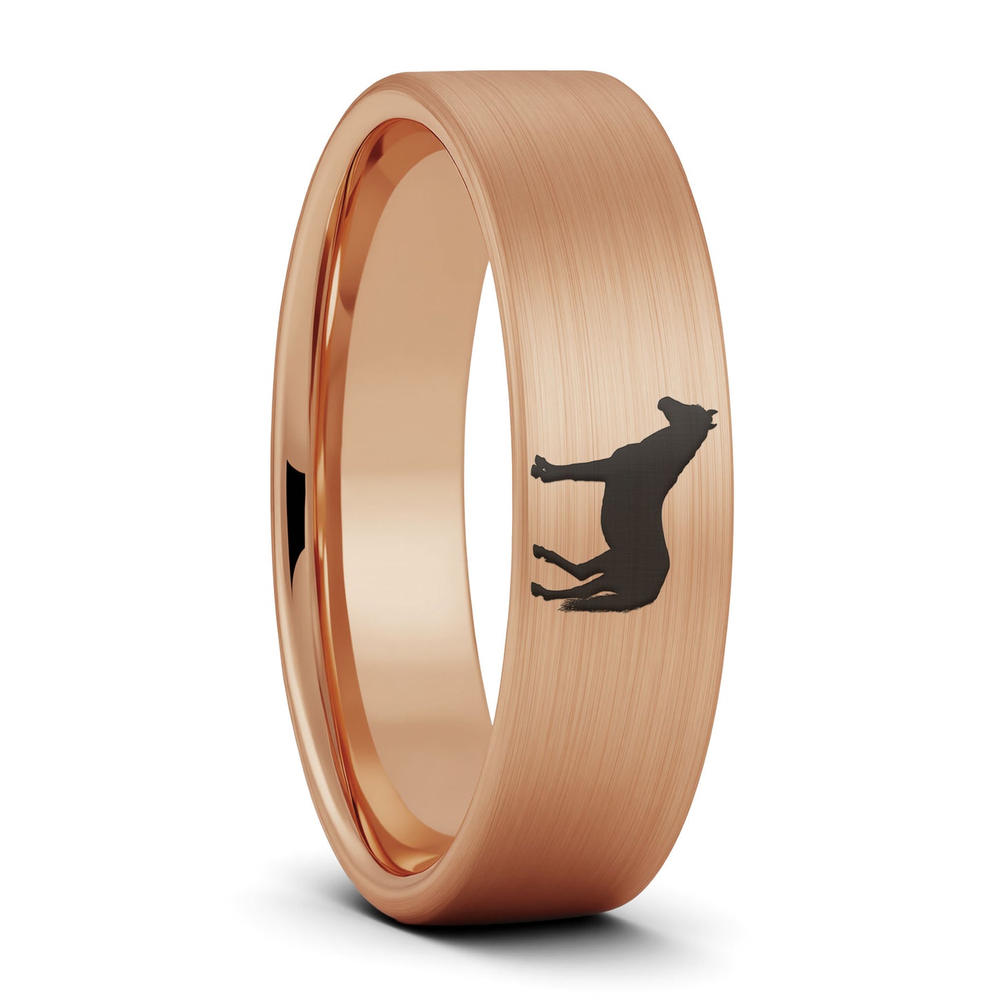 Horse Tungsten Men's Wedding Band