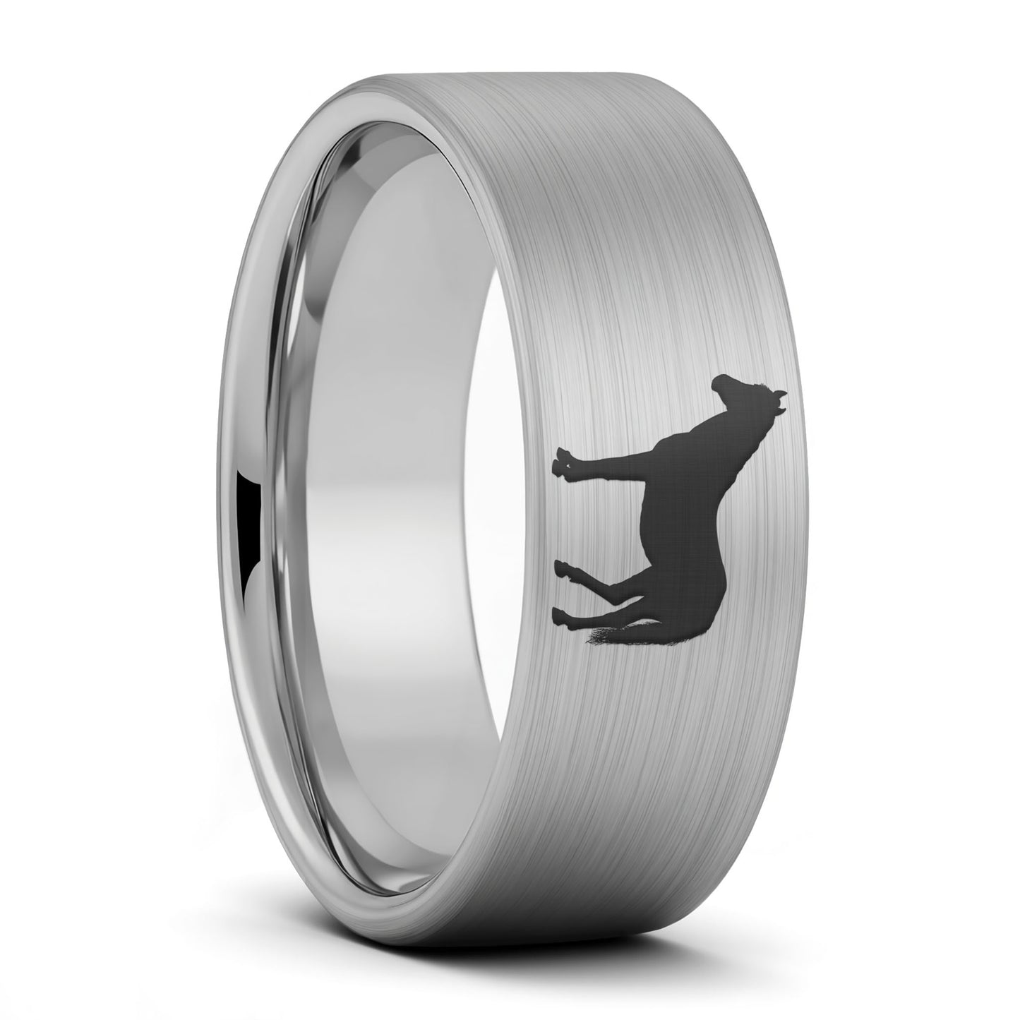 Horse Tungsten Men's Wedding Band