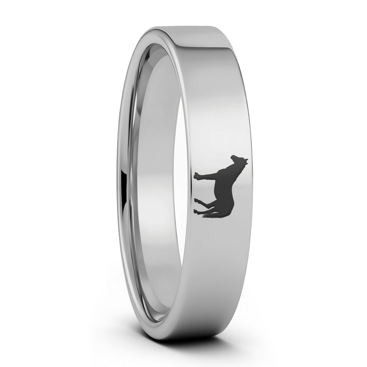Horse Tungsten Men's Wedding Band