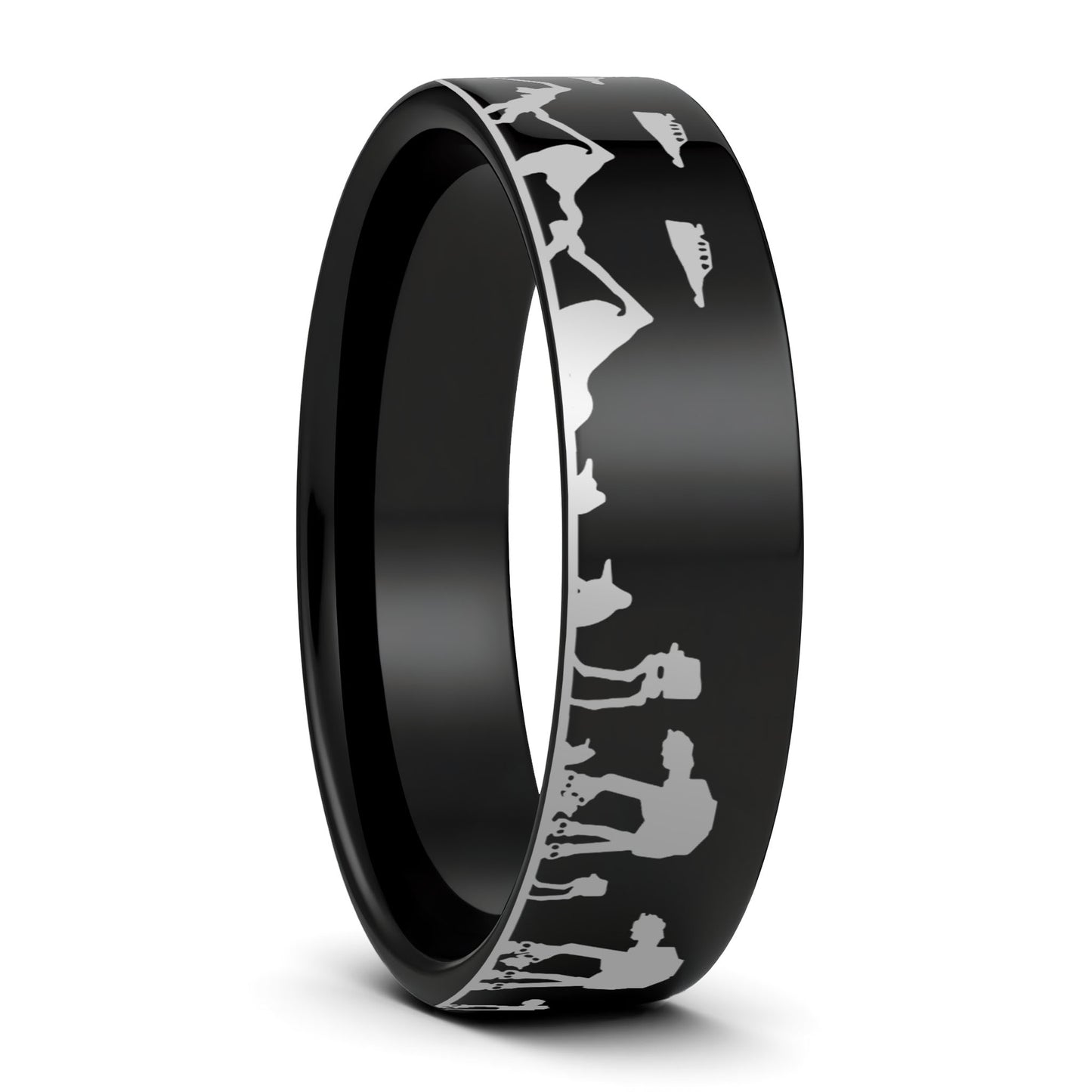 Star Wars Hoth Battle Tungsten Men's Wedding Band