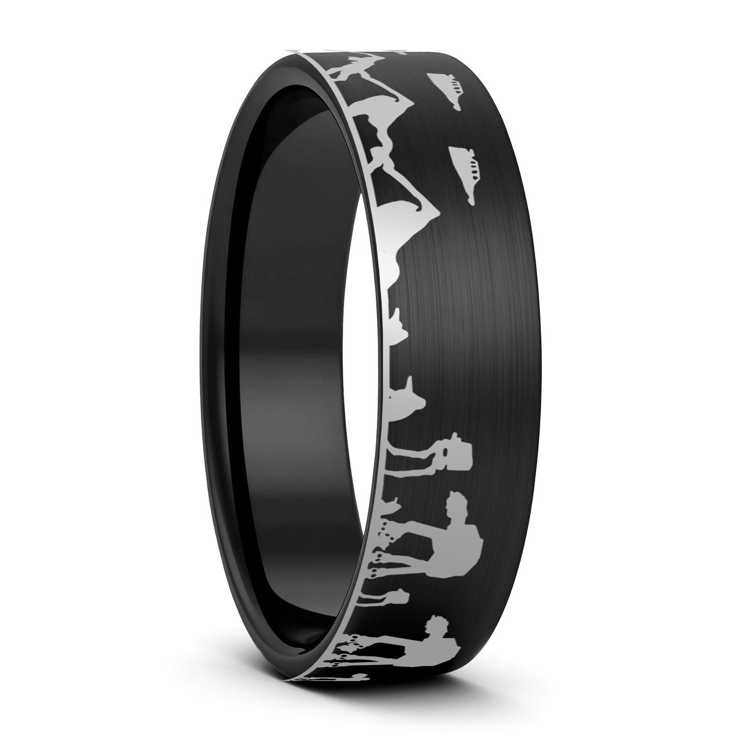 Star Wars Hoth Battle Tungsten Men's Wedding Band