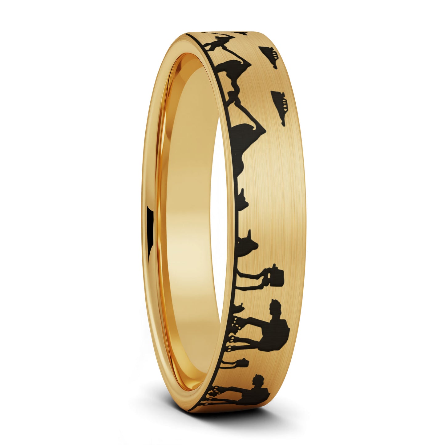 Star Wars Hoth Battle Tungsten Men's Wedding Band