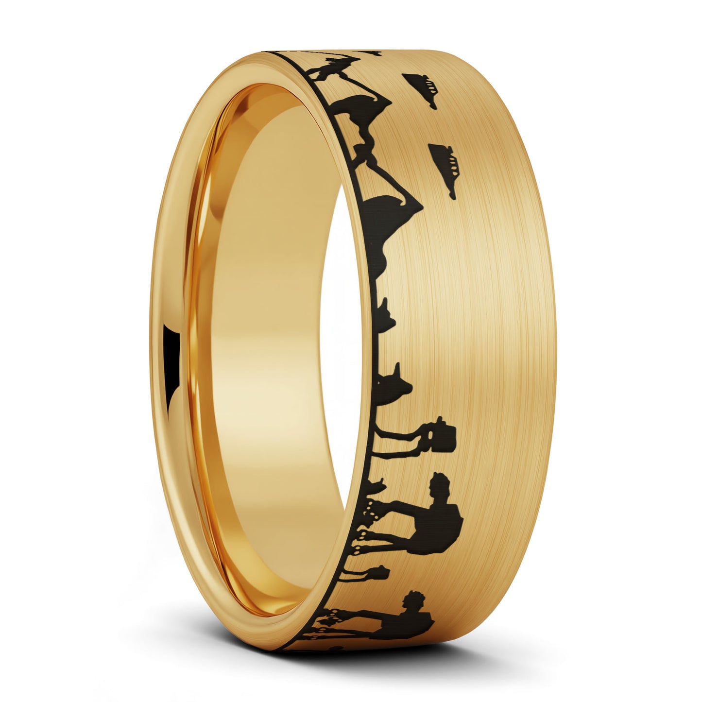 Star Wars Hoth Battle Tungsten Men's Wedding Band