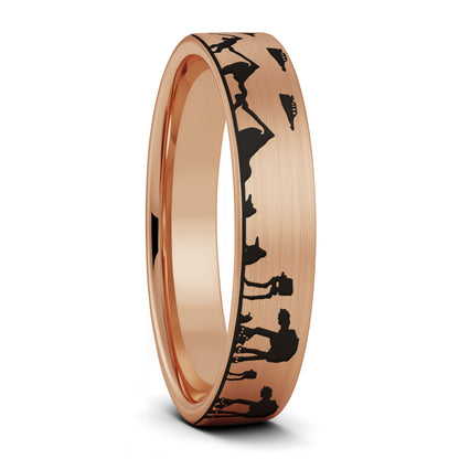 Star Wars Hoth Battle Tungsten Men's Wedding Band