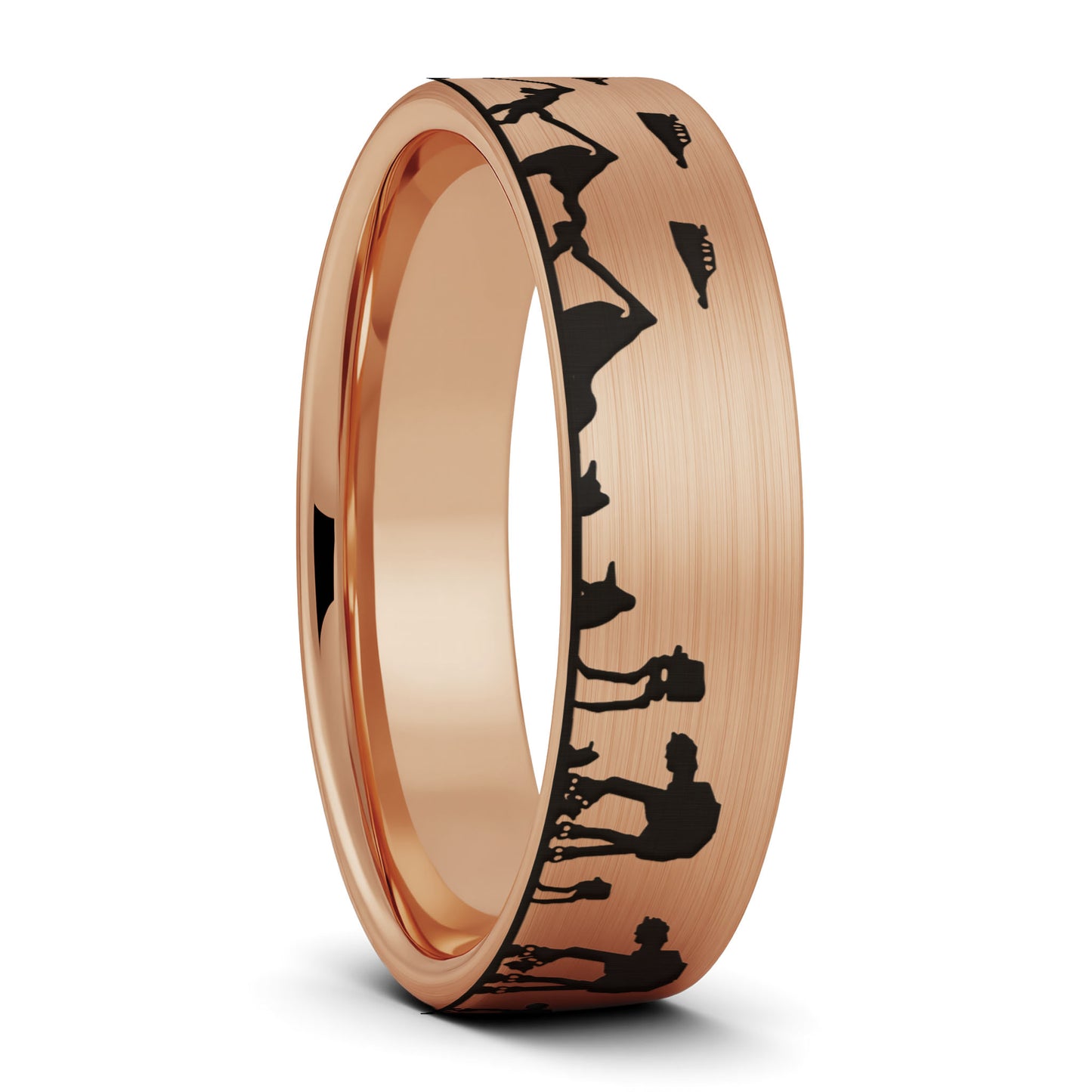 Star Wars Hoth Battle Tungsten Men's Wedding Band
