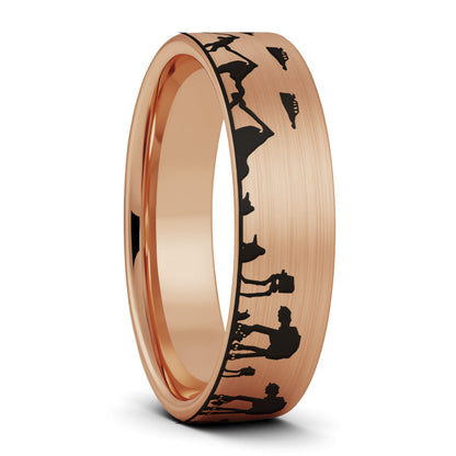 Star Wars Hoth Battle Tungsten Men's Wedding Band