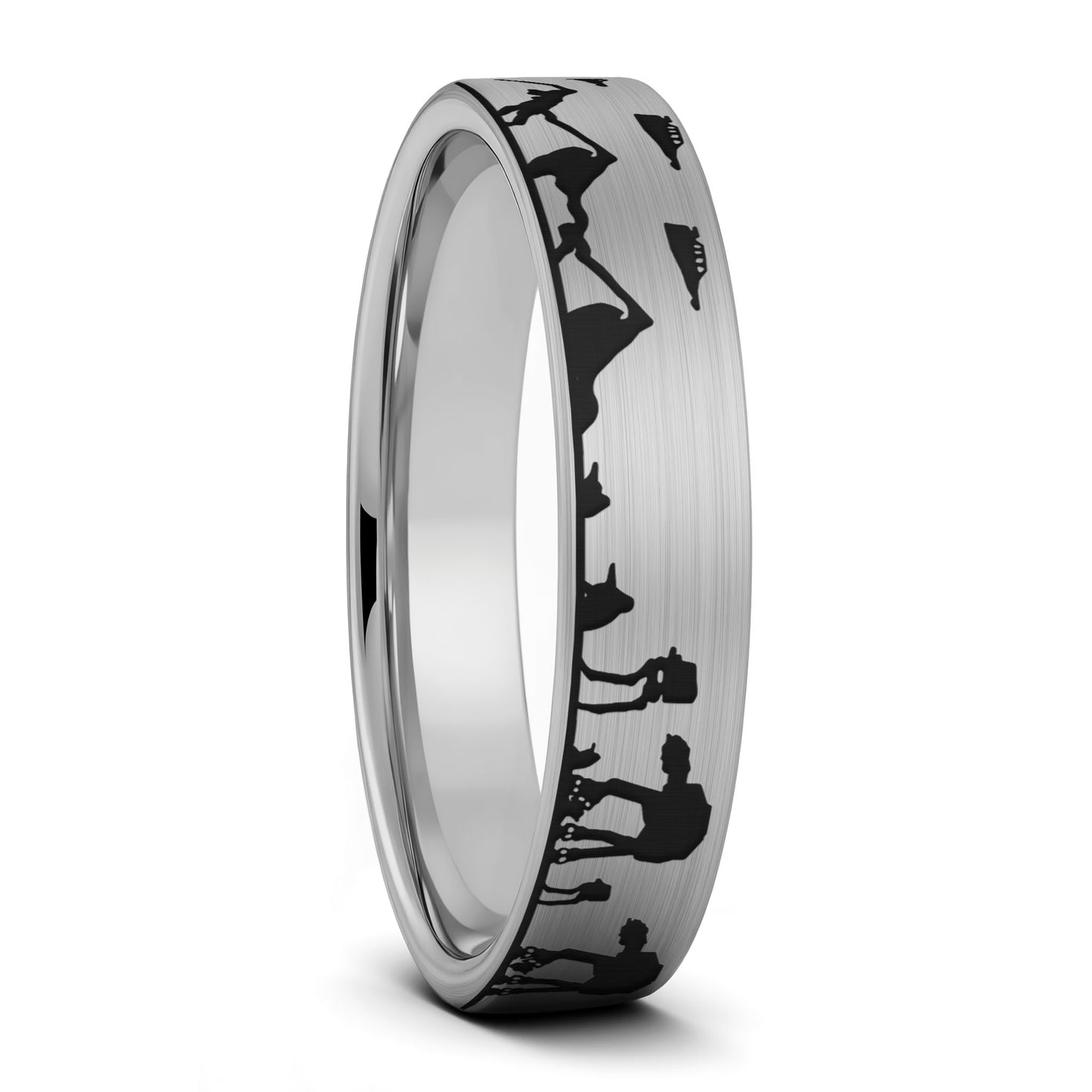 Star Wars Hoth Battle Tungsten Men's Wedding Band