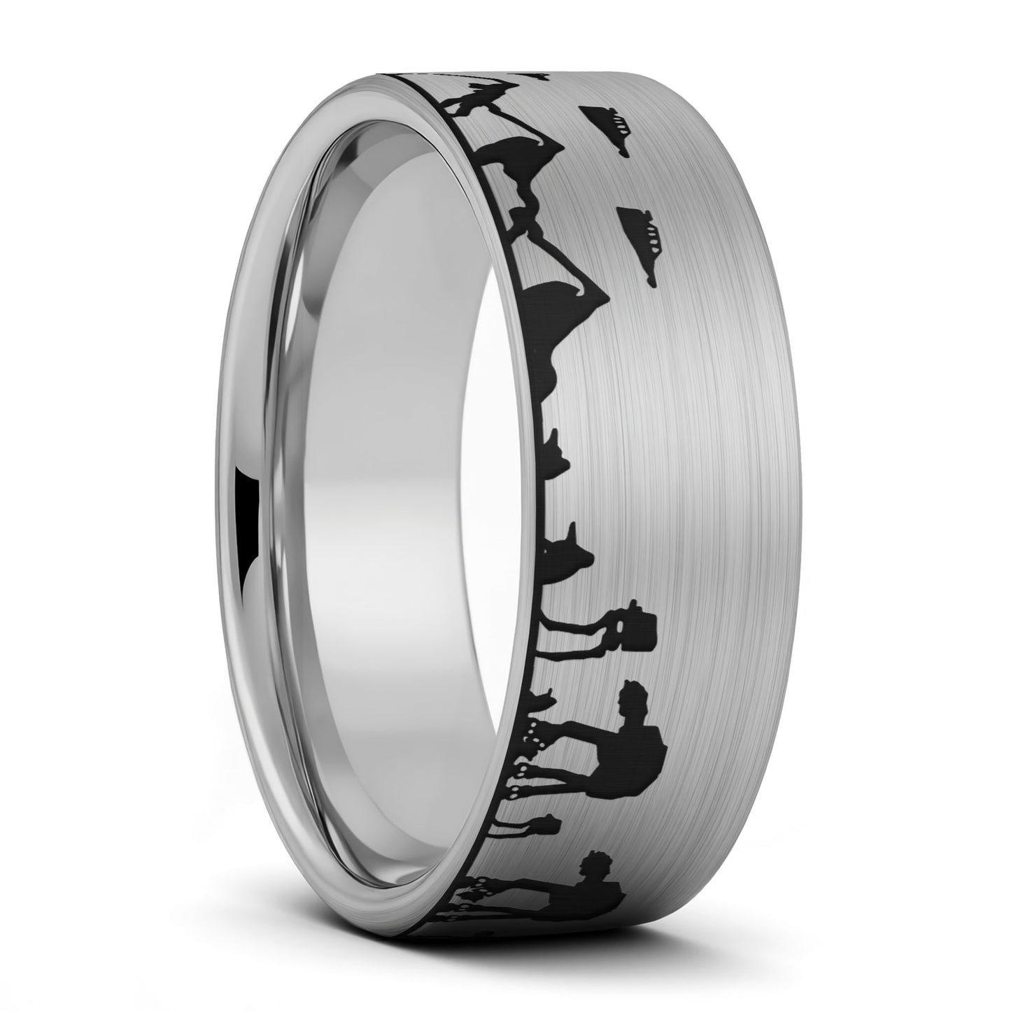 Star Wars Hoth Battle Tungsten Men's Wedding Band