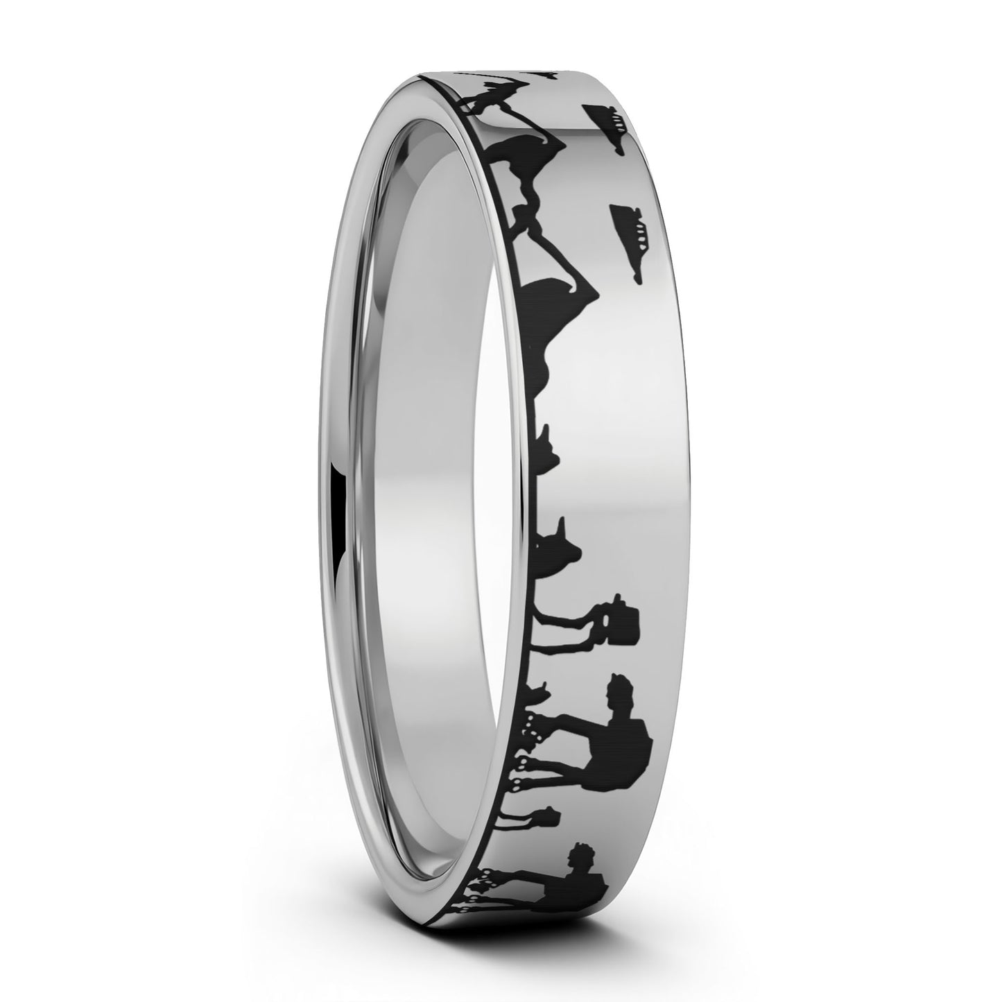 Star Wars Hoth Battle Tungsten Men's Wedding Band