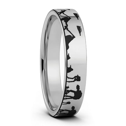 Star Wars Hoth Battle Tungsten Men's Wedding Band