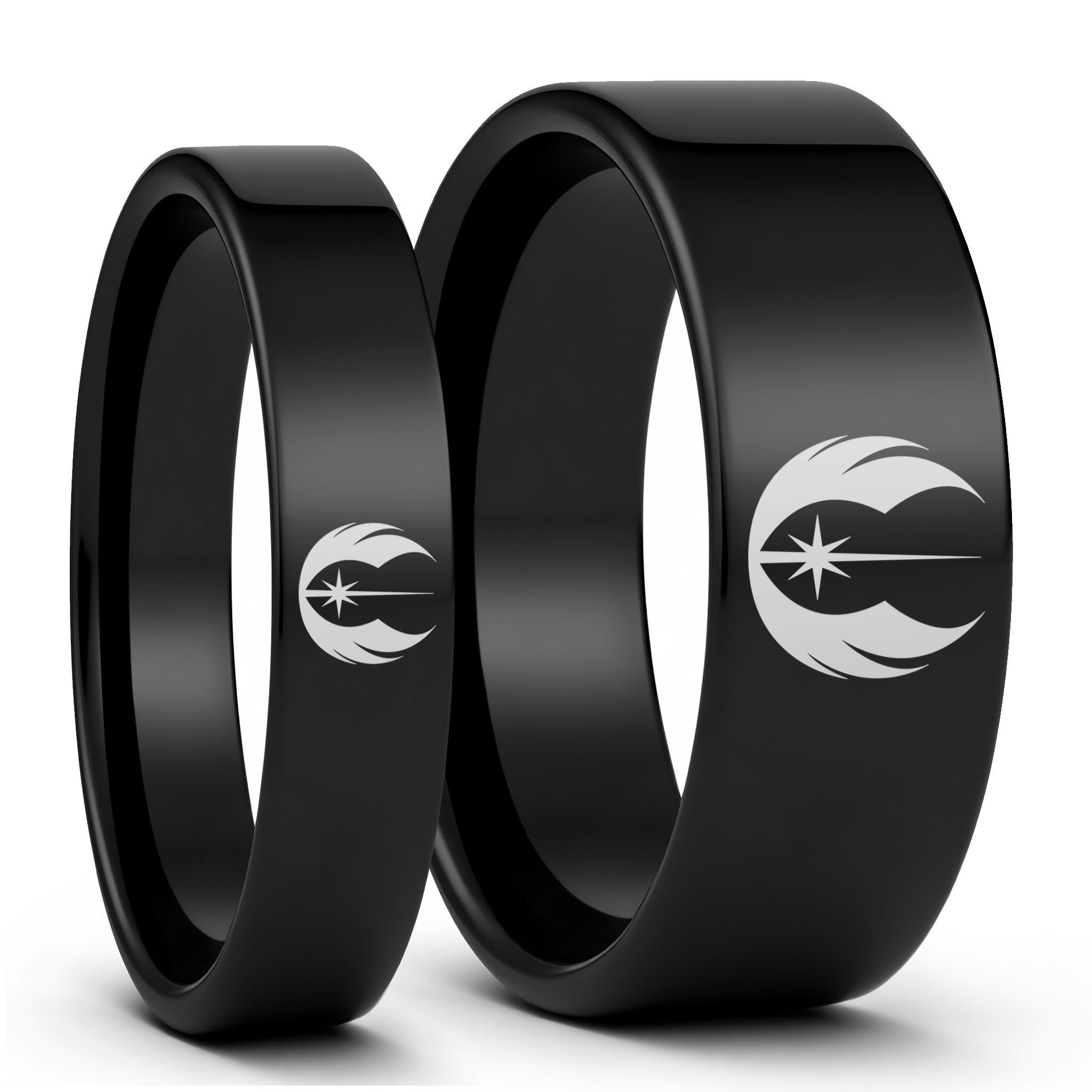 COMMANDO Tungsten リングセット Star Wars Jedi Order Tungsten Couple's Matching Ring Set