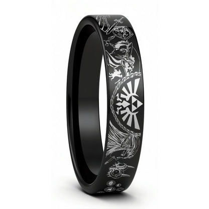 Legend of Zelda Tungsten Men's Wedding Band