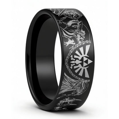 Legend of Zelda Tungsten Men's Wedding Band