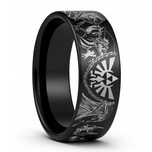 Legend of Zelda Tungsten Men's Wedding Band