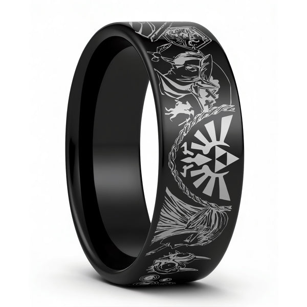 Legend of Zelda Tungsten Men's Ring | Vansweden Jewelers