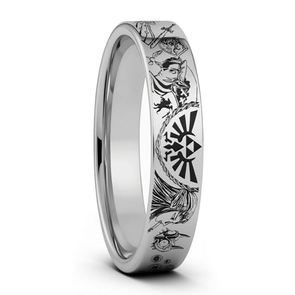 Legend of Zelda Tungsten Men's Wedding Band