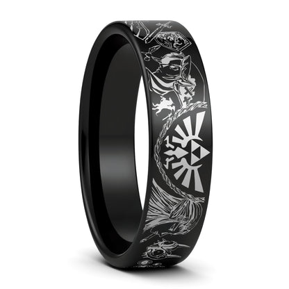 Legend of Zelda Tungsten Men's Wedding Band