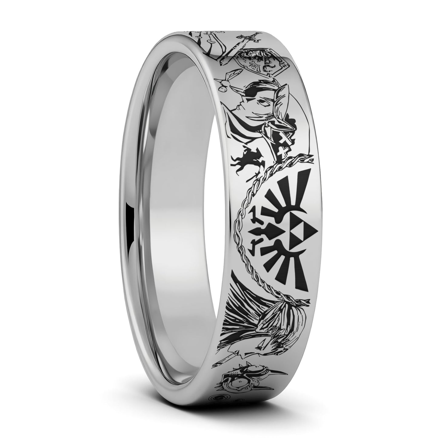 Legend of Zelda Tungsten Men's Wedding Band