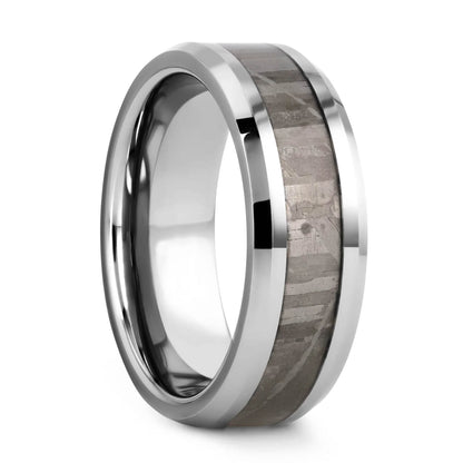 Meteorite Inlaid Tungsten Men's Wedding Band