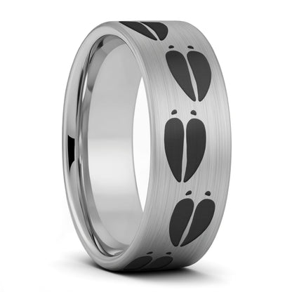 Moose Tracks Brushed Tungsten Men's Wedding Band