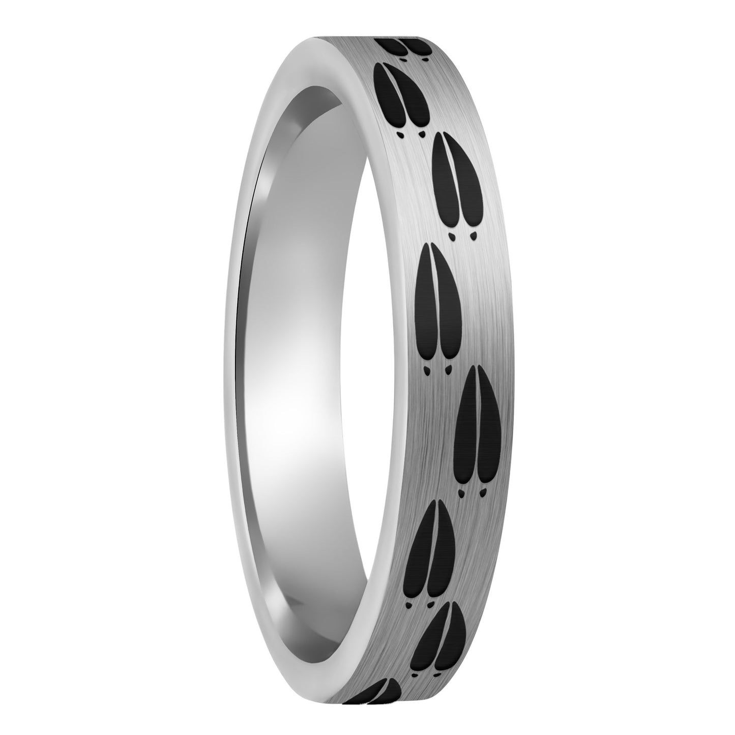Moose Tracks Brushed Tungsten Women's Wedding Band