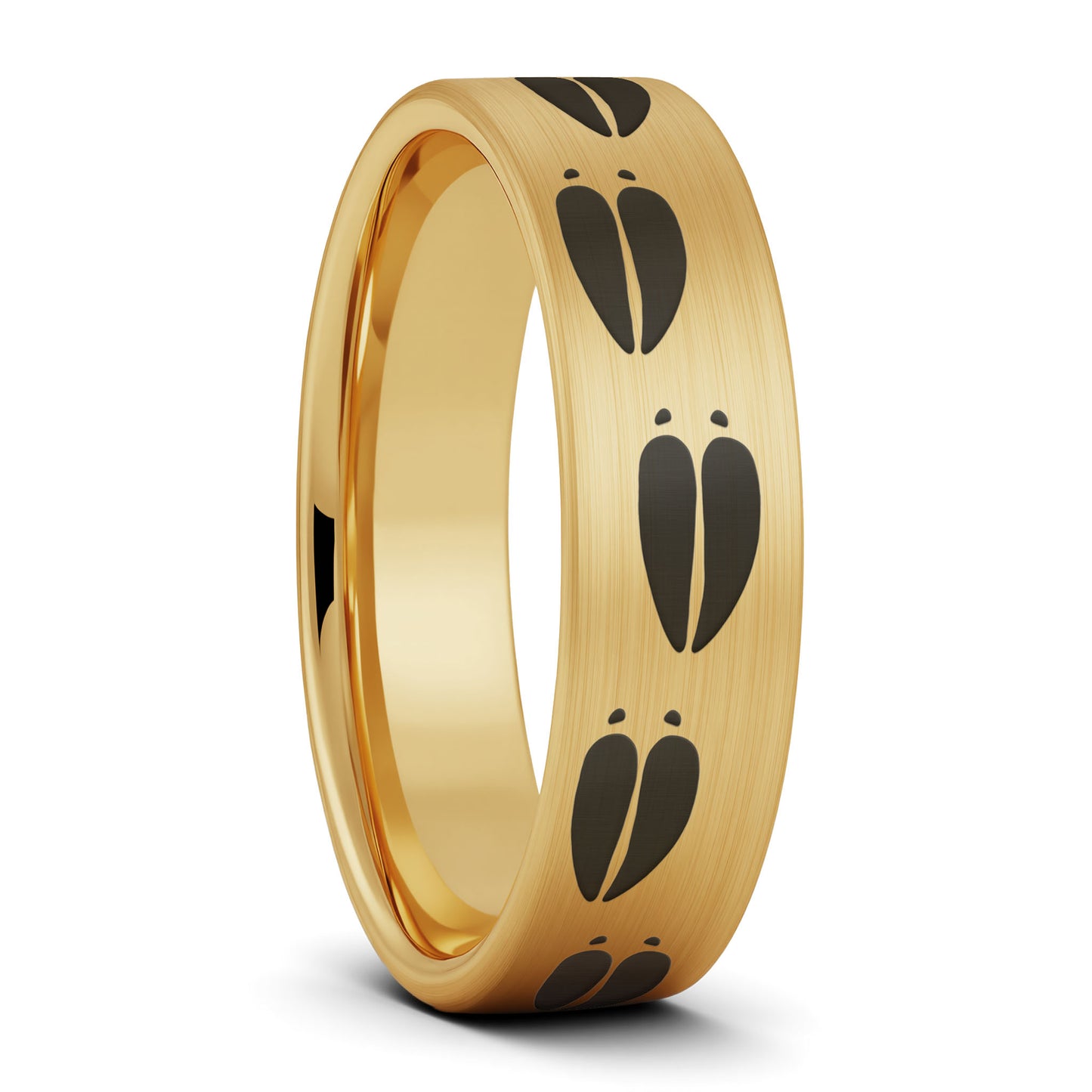 Moose Tracks Brushed Tungsten Men's Wedding Band