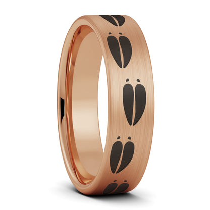 Moose Tracks Brushed Tungsten Men's Wedding Band