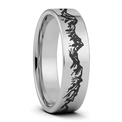 Alliance en tungstène pour hommes Mountain Range