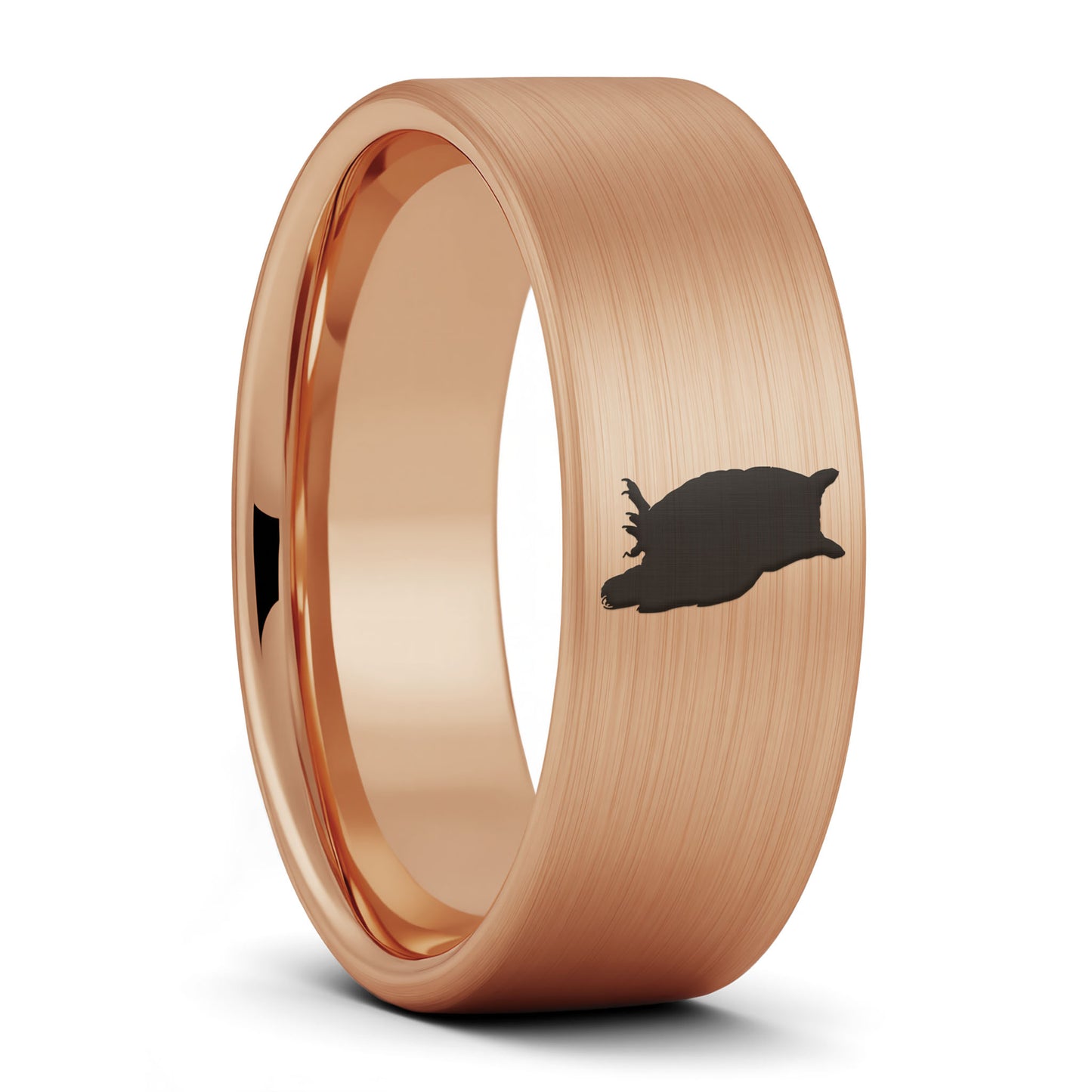 Owl Brushed Tungsten Men's Wedding Band