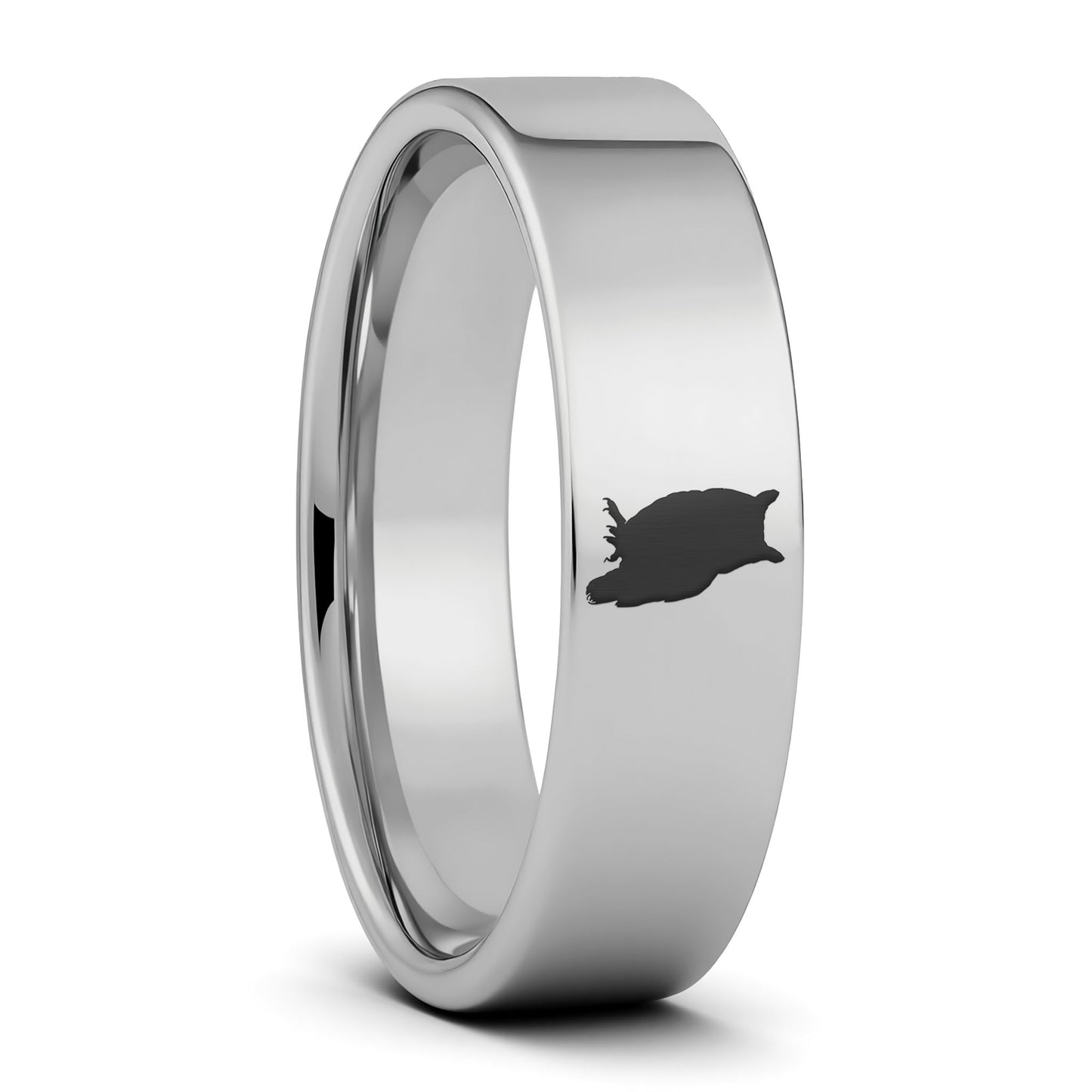 Owl Tungsten Men's Wedding Band
