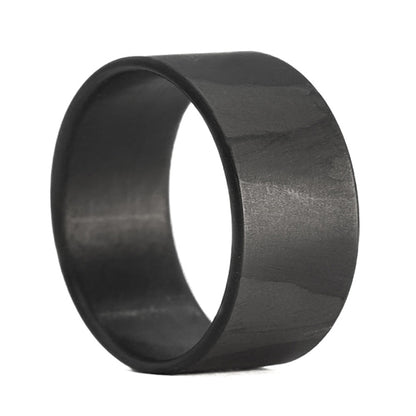 Patterned Carbon Fiber Men's Wedding Band