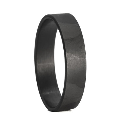 Patterned Carbon Fiber Men's Wedding Band
