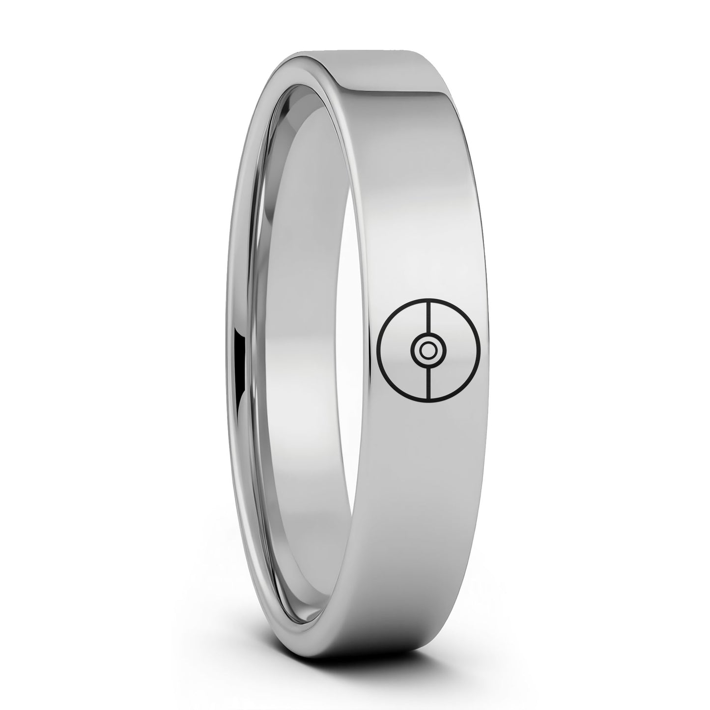 Pokémon Pokéball Tungsten Men's Wedding Band