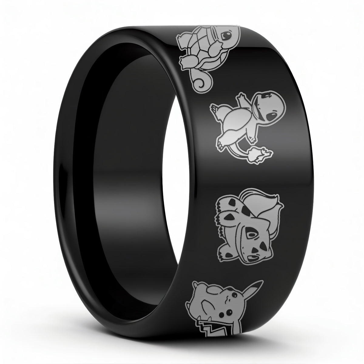 Alliance en tungstène Pokémon pour homme