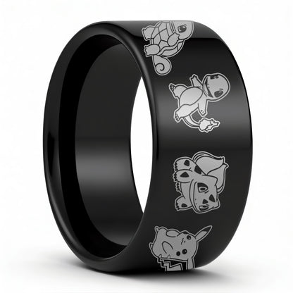 Alliance en tungstène Pokémon pour homme