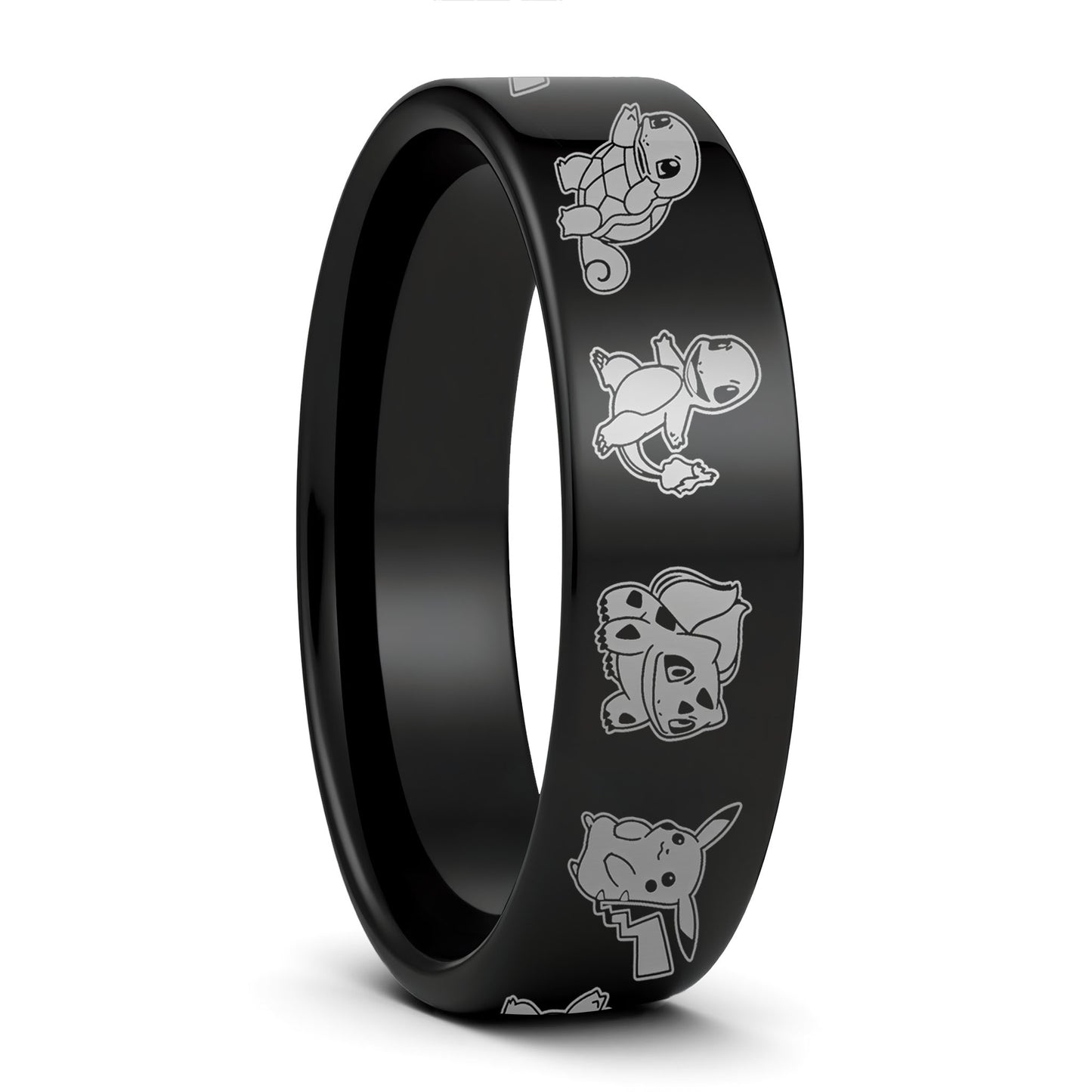 Alliance en tungstène Pokémon pour homme