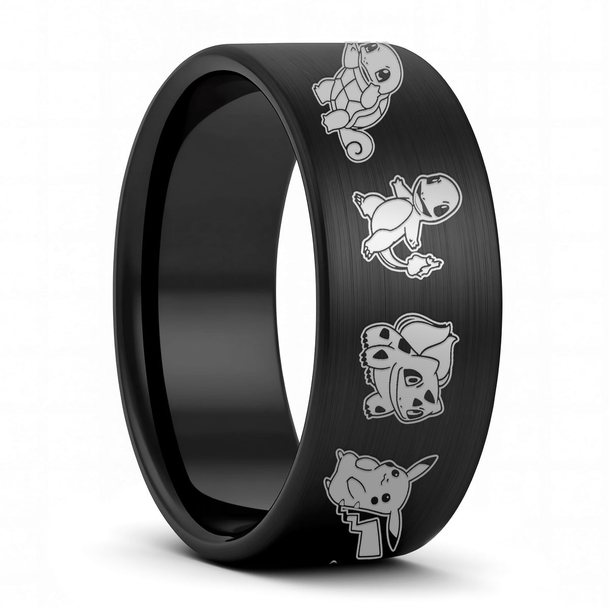 Alliance en tungstène Pokémon pour homme