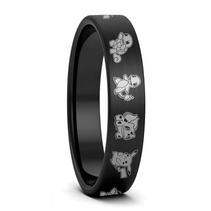 Alianza de boda de tungsteno para hombre de Pokémon