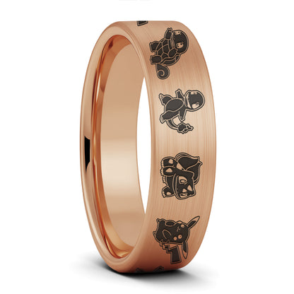 Alliance en tungstène Pokémon pour homme