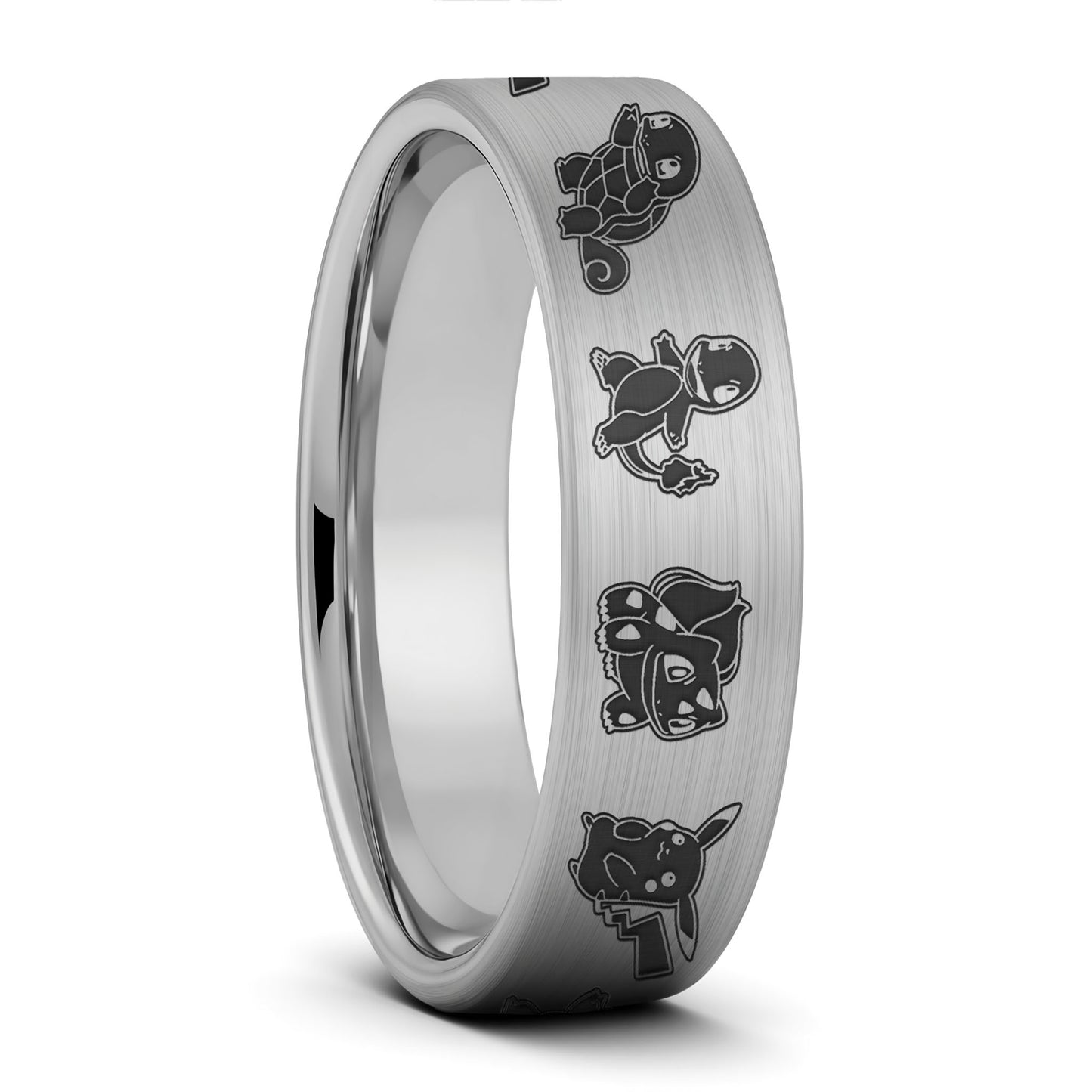 Alliance en tungstène Pokémon pour homme