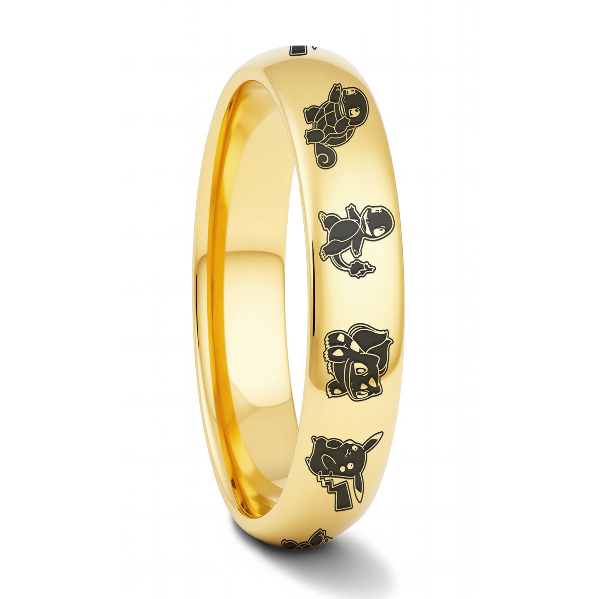 Pokémon Domed Tungsten Women's Wedding Band